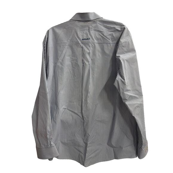 Ariat Pro Series Striped Shirt M Western Cowboy - Picture 3 of 6